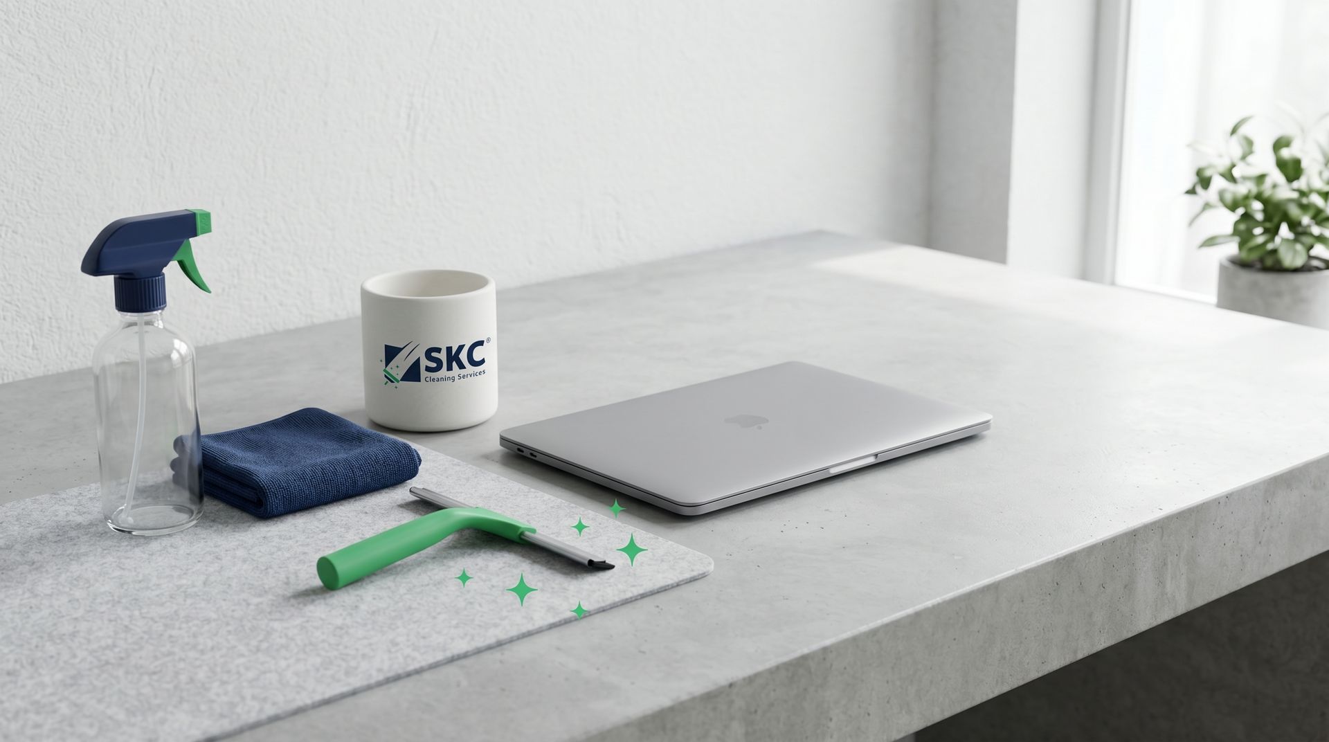 SKC Cleaning Services office and customer support team