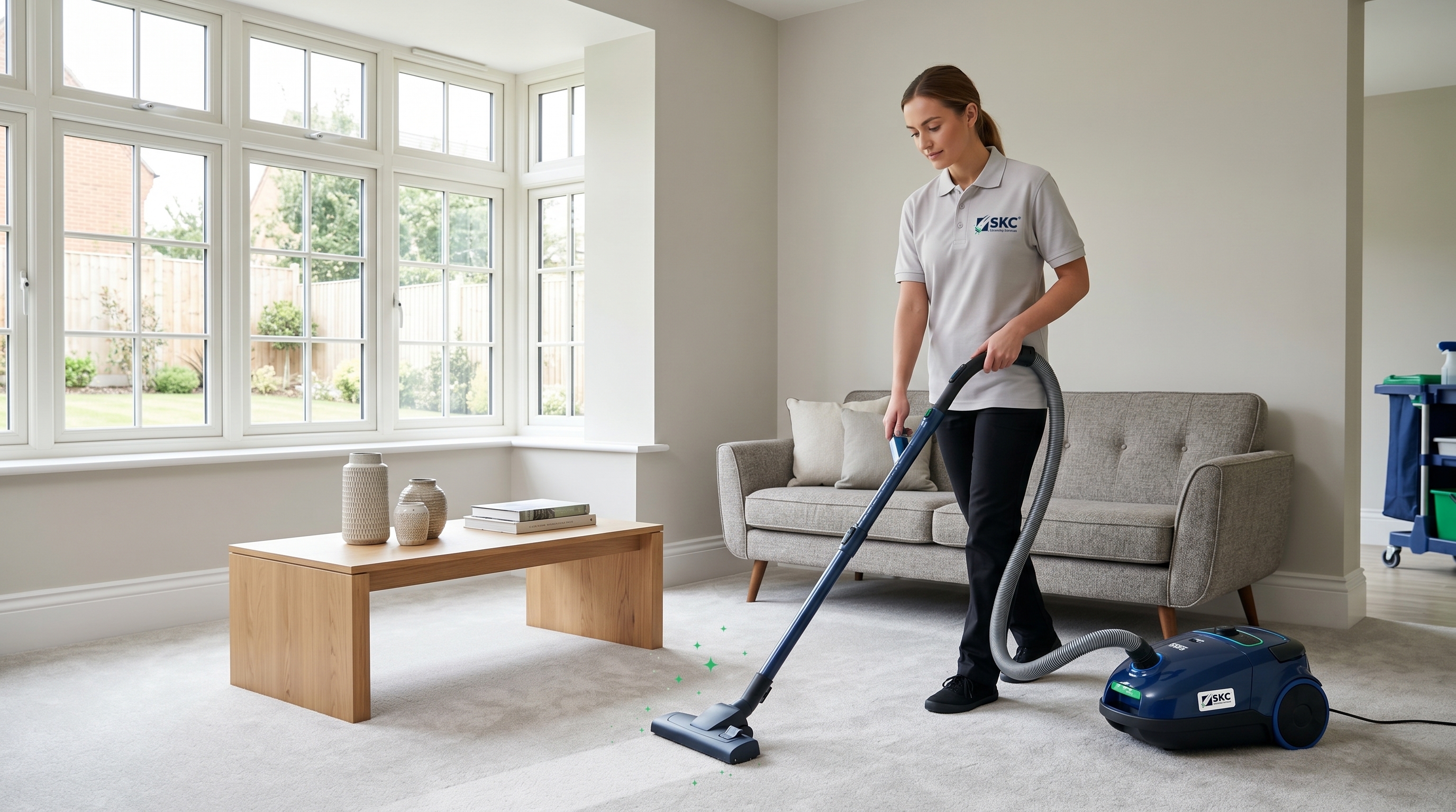 SKC Cleaning Services professional equipment and setup